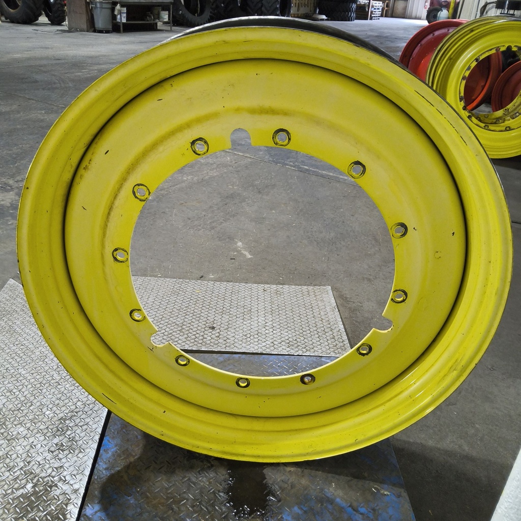 12"W x 50"D, John Deere Yellow 12-Hole Stub Disc , -3.12" Offset