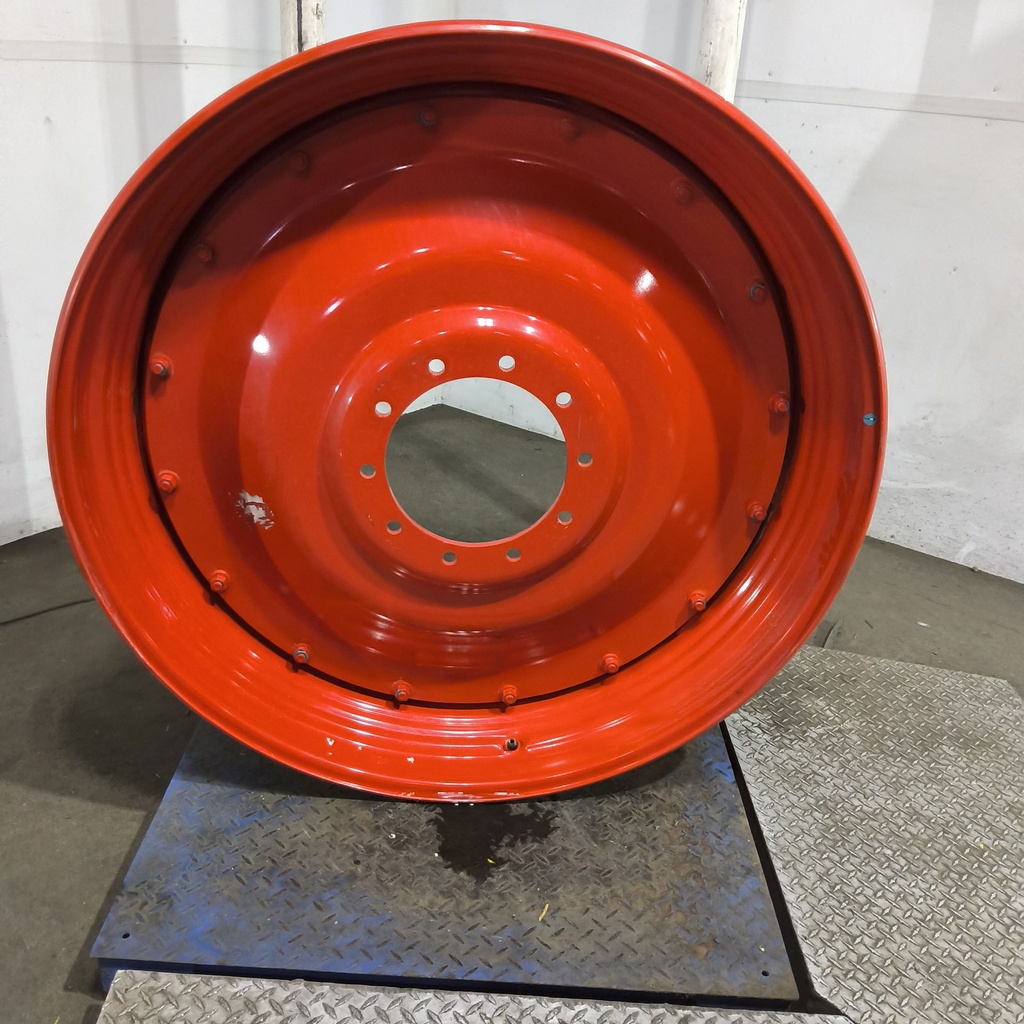 16"W x 46"D, Fendt/Agco Red 16-Hole Stub Disc , 0.88" Offset