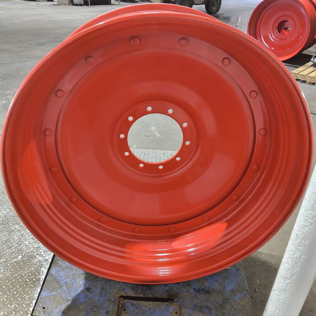 16"W x 46"D, Fendt/Agco Red 16-Hole Stub Disc , 0.88" Offset