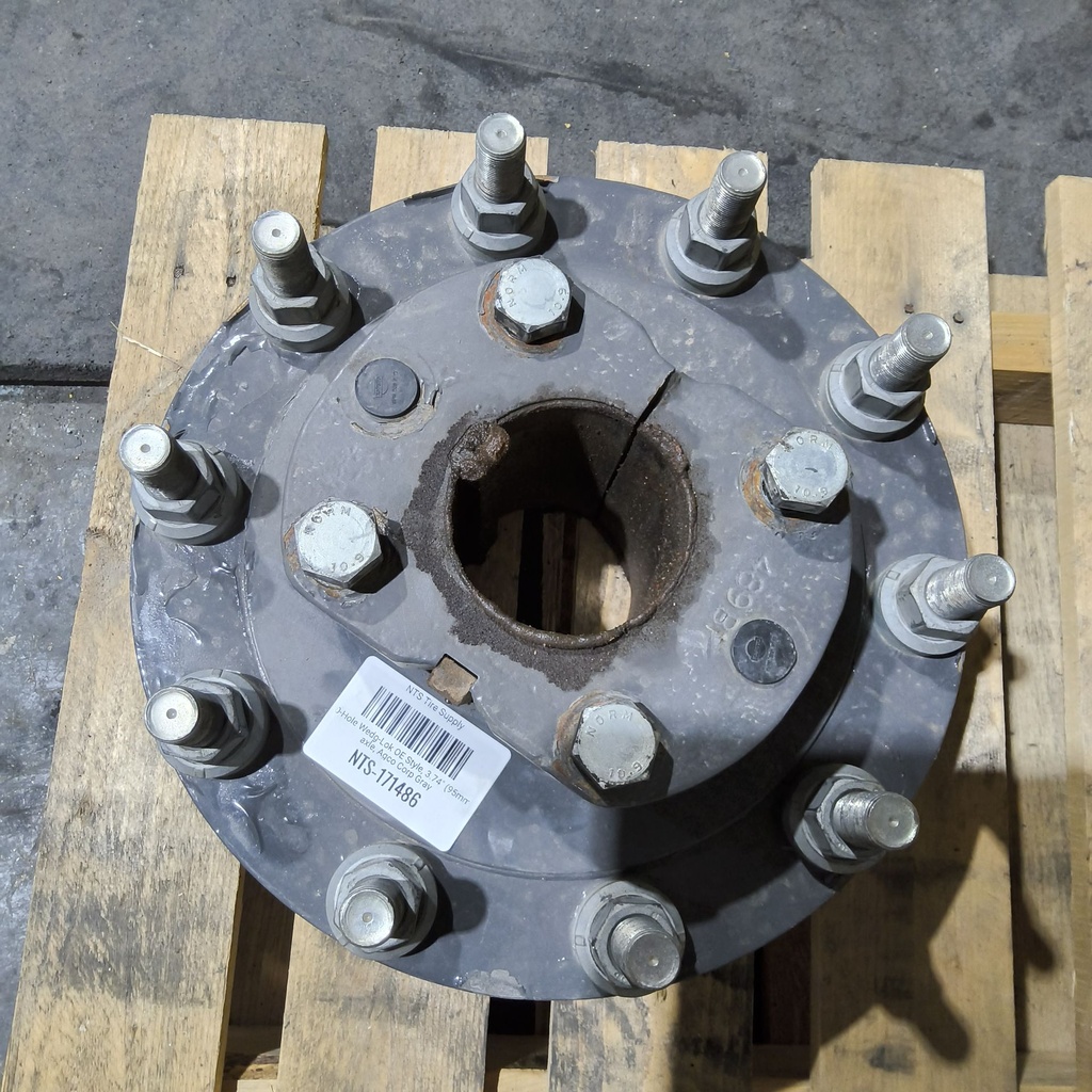 10-Hole Wedg-Lok OE Style, 3.74" (95mm) axle, Agco Corp Gray