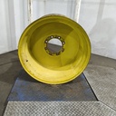 21"W x 32"D, John Deere Yellow 8-Hole Formed Plate , -3.25" Offset