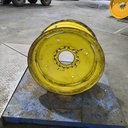 12"W x 24"D, John Deere Yellow 8-Hole Formed Plate , -0.25" Offset