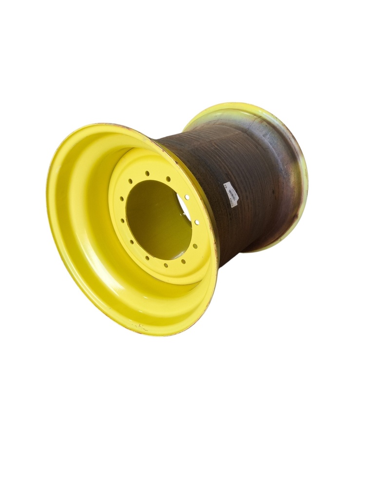 36"W x 32"D, John Deere Yellow 12-Hole Formed Plate , -9.38" Offset