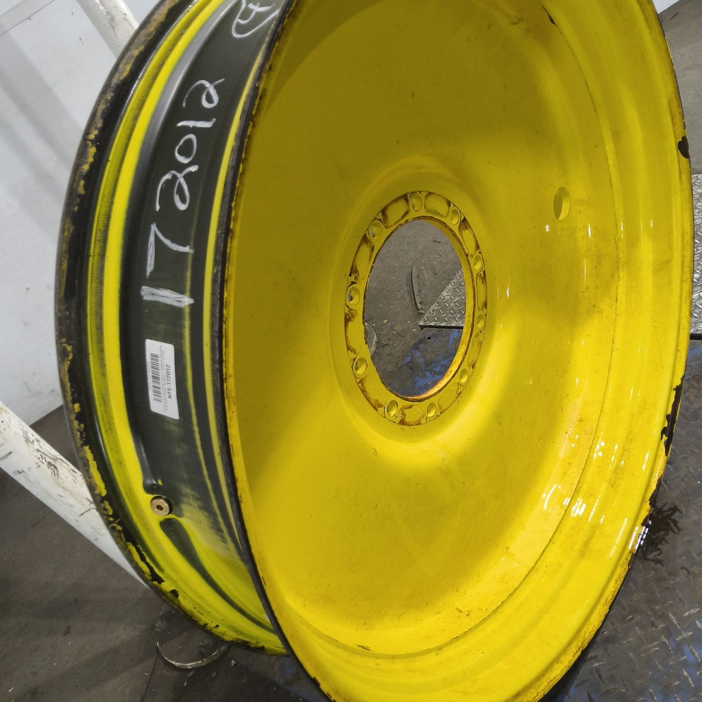 10"W x 42"D, John Deere Yellow 10-Hole Formed Plate Sprayer , 2.56" Offset