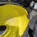 10"W x 42"D, John Deere Yellow 10-Hole Formed Plate Sprayer , 2.56" Offset
