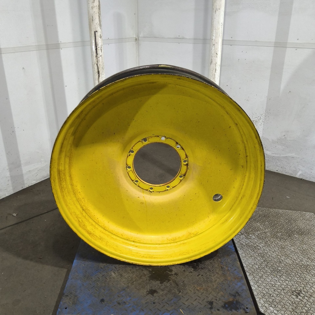 10"W x 42"D, John Deere Yellow 10-Hole Formed Plate Sprayer , 2.56" Offset