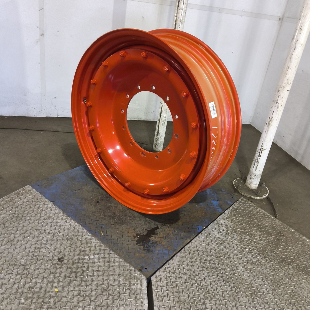 11"W x 38"D, Fendt/Agco Red 16-Hole Stub Disc , 2.38" Offset