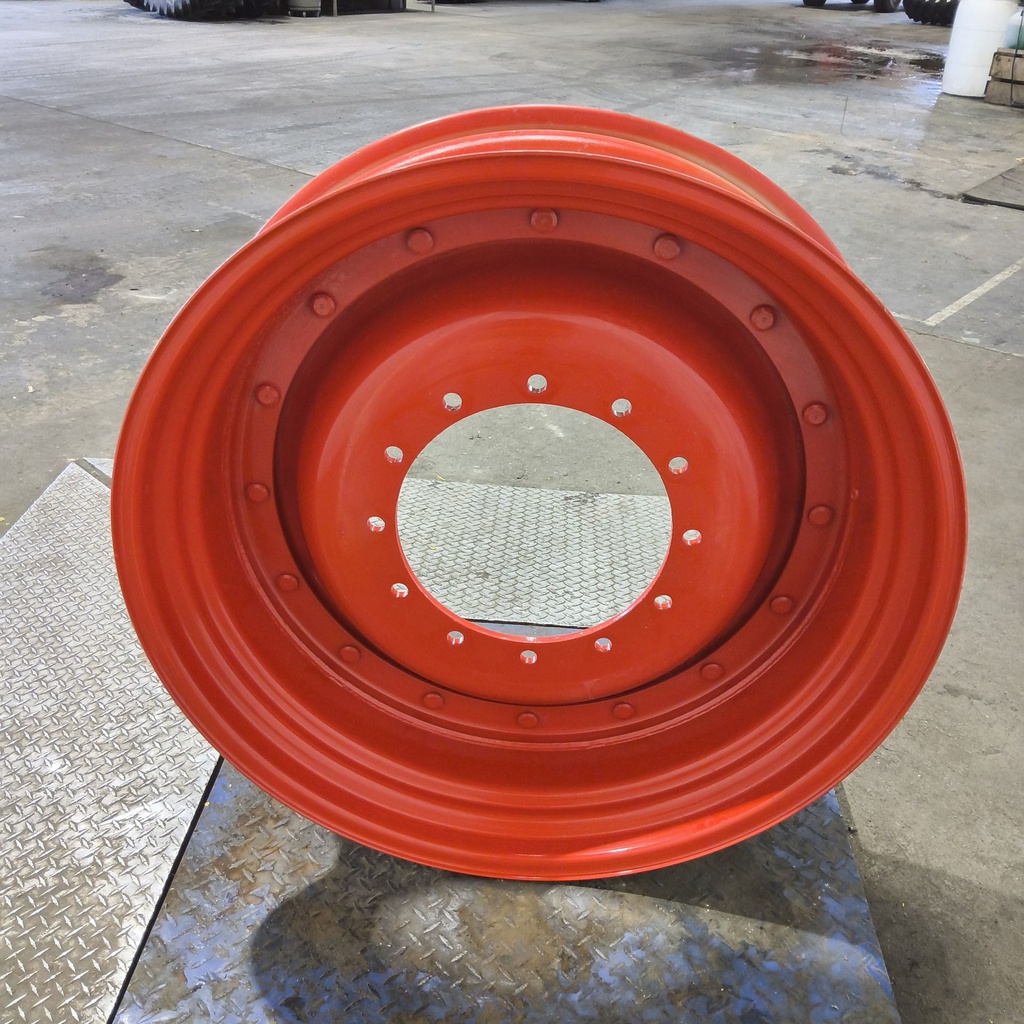 11"W x 38"D, Fendt/Agco Red 16-Hole Stub Disc , 2.38" Offset