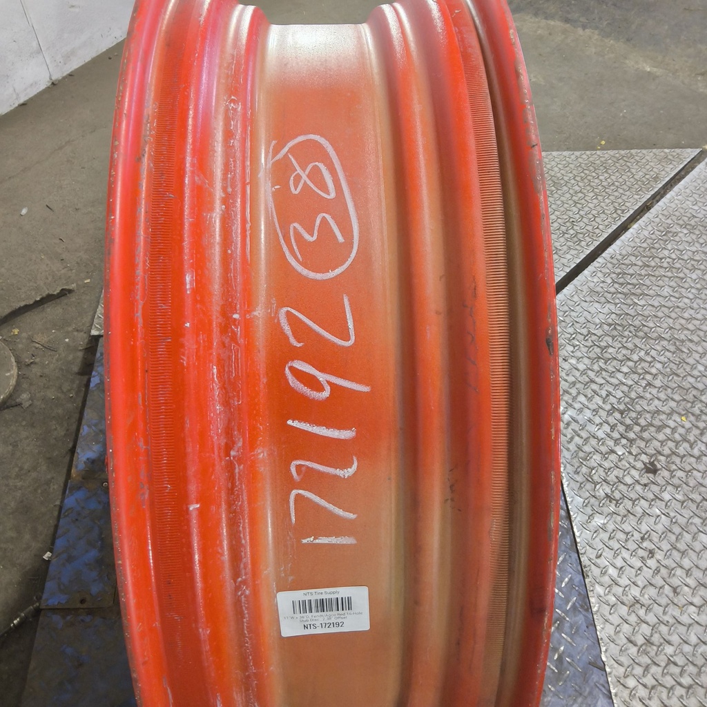11"W x 38"D, Fendt/Agco Red 16-Hole Stub Disc , 2.38" Offset