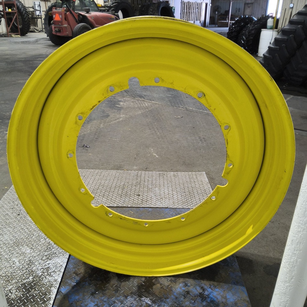 15"W x 50"D, John Deere Yellow 12-Hole Stub Disc , -3.12" Offset