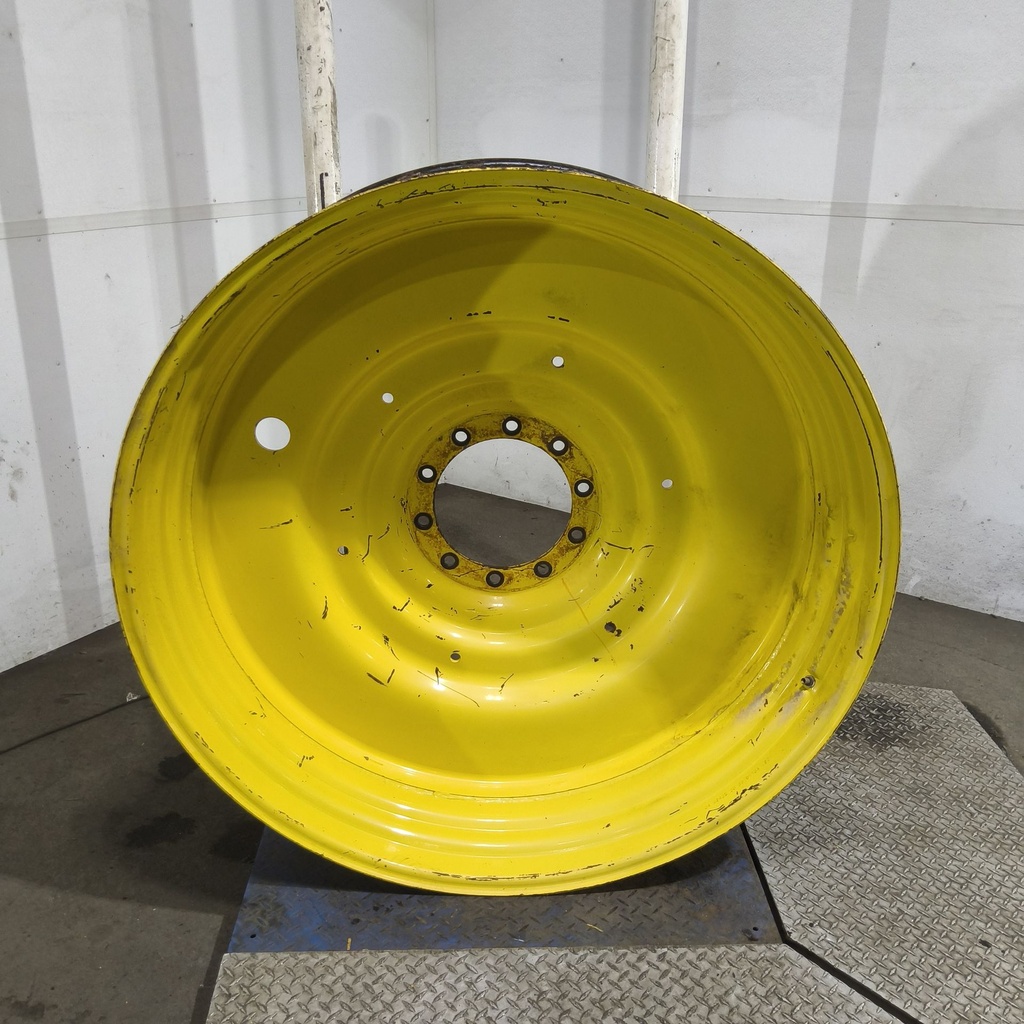15"W x 50"D, John Deere Yellow 10-Hole Formed Plate , -6.62" Offset