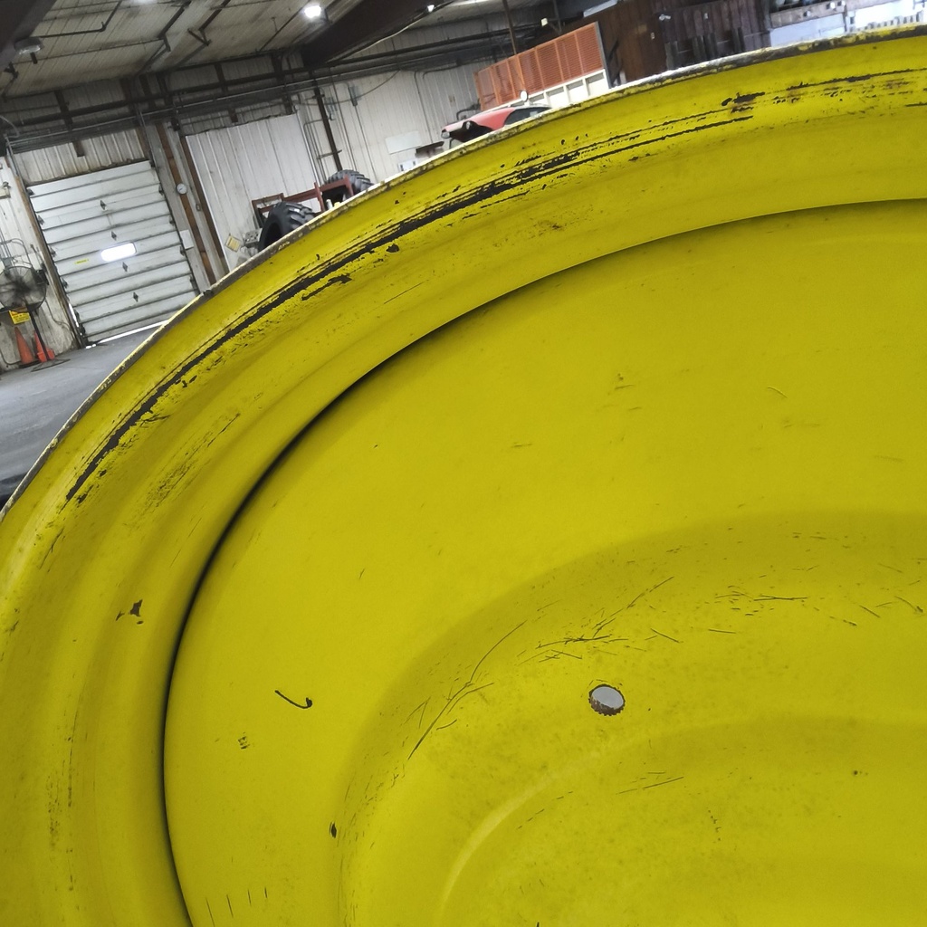 15"W x 50"D, John Deere Yellow 10-Hole Formed Plate , -6.62" Offset