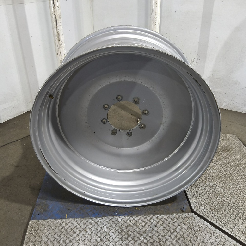 20"W x 38"D, Silver 8-Hole Formed Plate Sprayer , -1.06" Offset