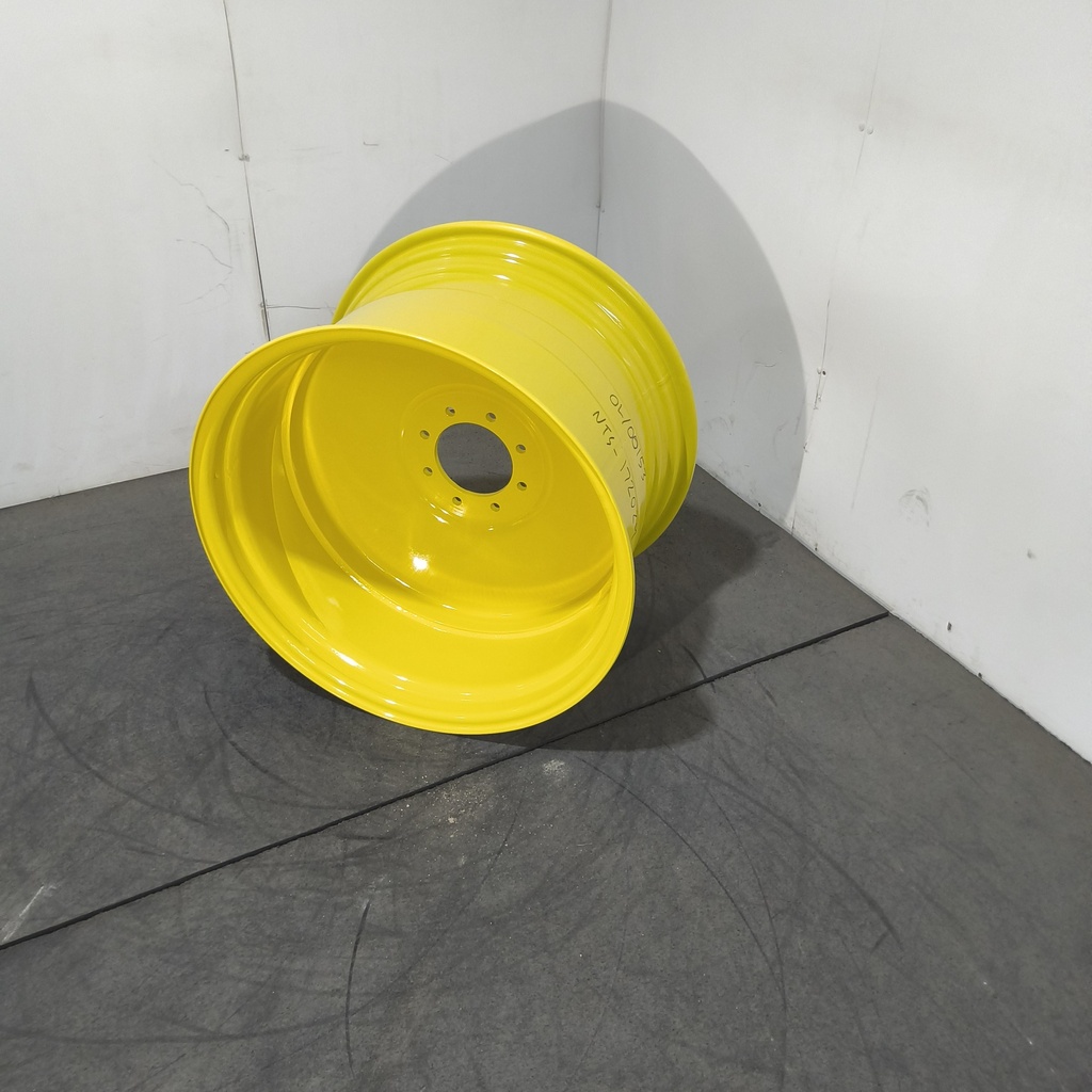 18"W x 28"D, John Deere Yellow 8-Hole Formed Plate , 2.75" Offset