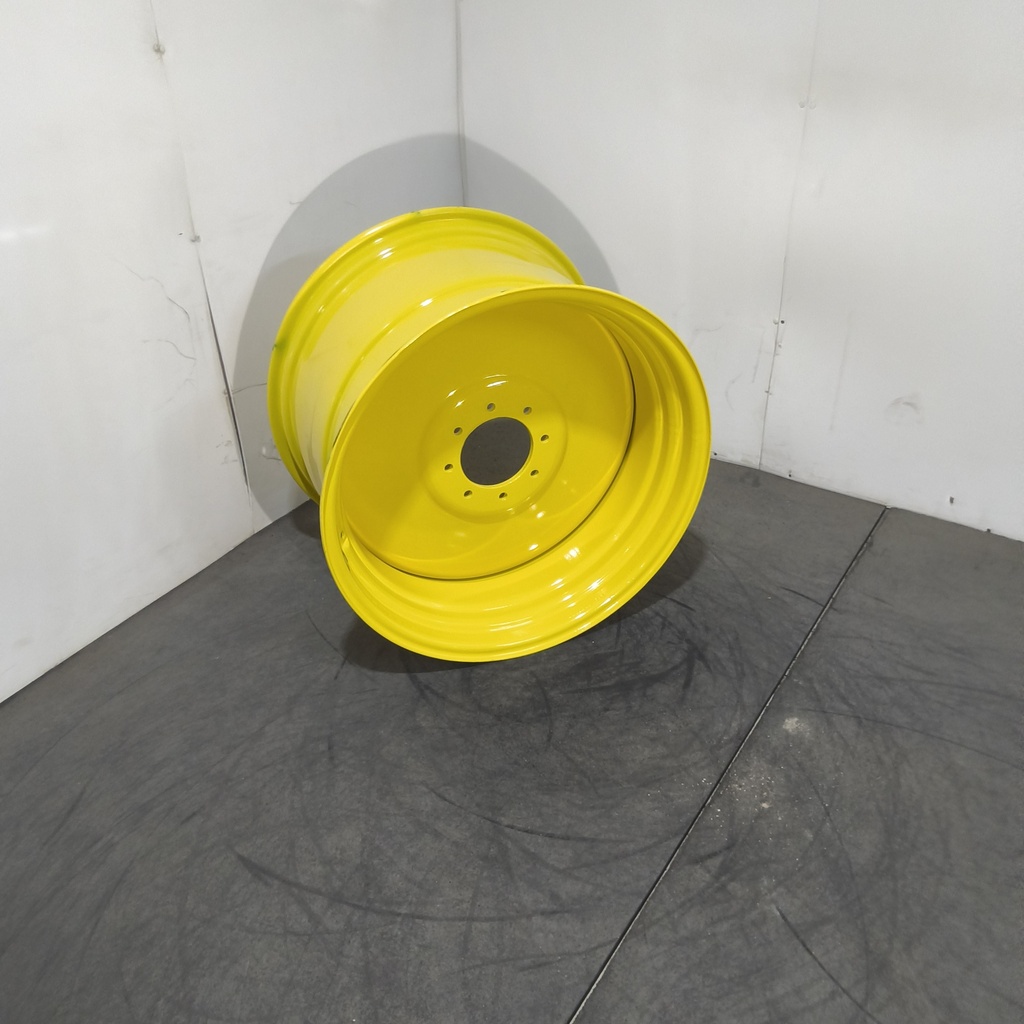 18"W x 28"D, John Deere Yellow 8-Hole Formed Plate , 2.75" Offset