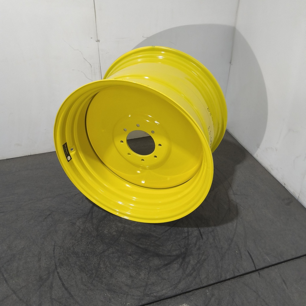 18"W x 28"D, John Deere Yellow 8-Hole Formed Plate , 2.75" Offset