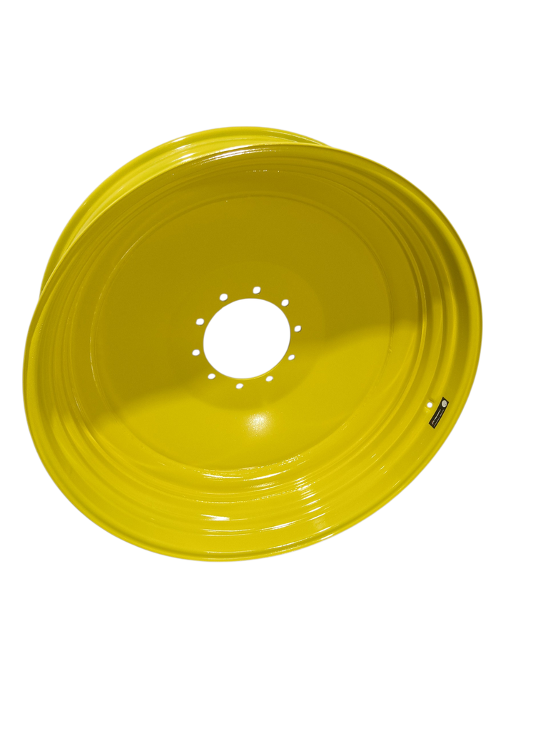 13"W x 46"D, John Deere Yellow 10-Hole Formed Plate , -6.5" Offset