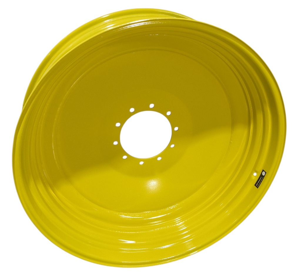 13"W x 46"D, John Deere Yellow 10-Hole Formed Plate , -6.5" Offset