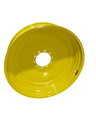 13"W x 46"D, John Deere Yellow 10-Hole Formed Plate , -6.5" Offset