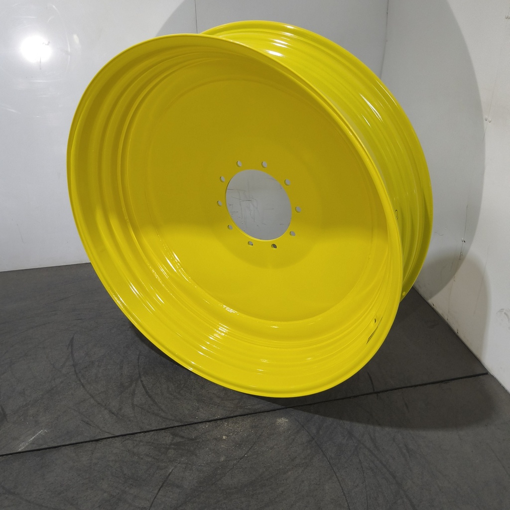 13"W x 46"D, John Deere Yellow 10-Hole Formed Plate , -6.5" Offset