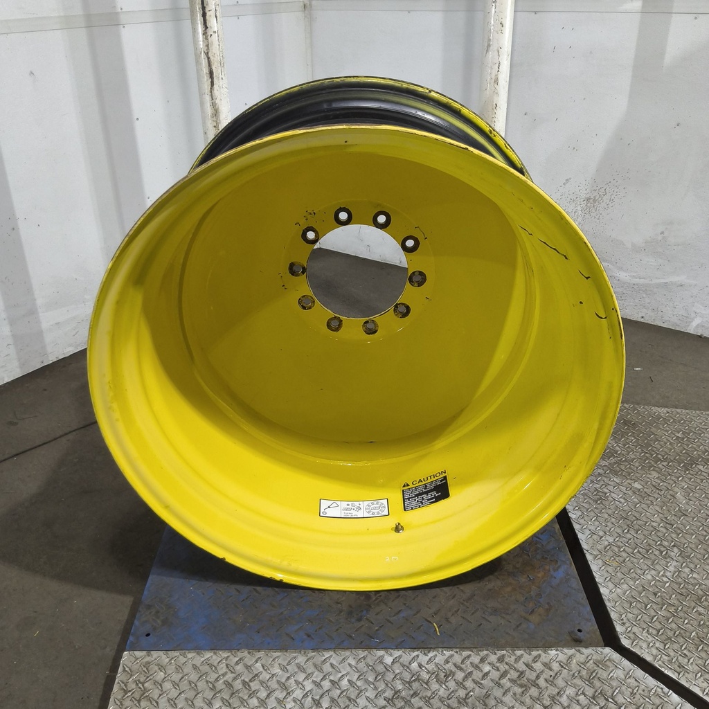 23"W x 38"D, John Deere Yellow 10-Hole Dolly Dual-Outside , -14.38" Offset