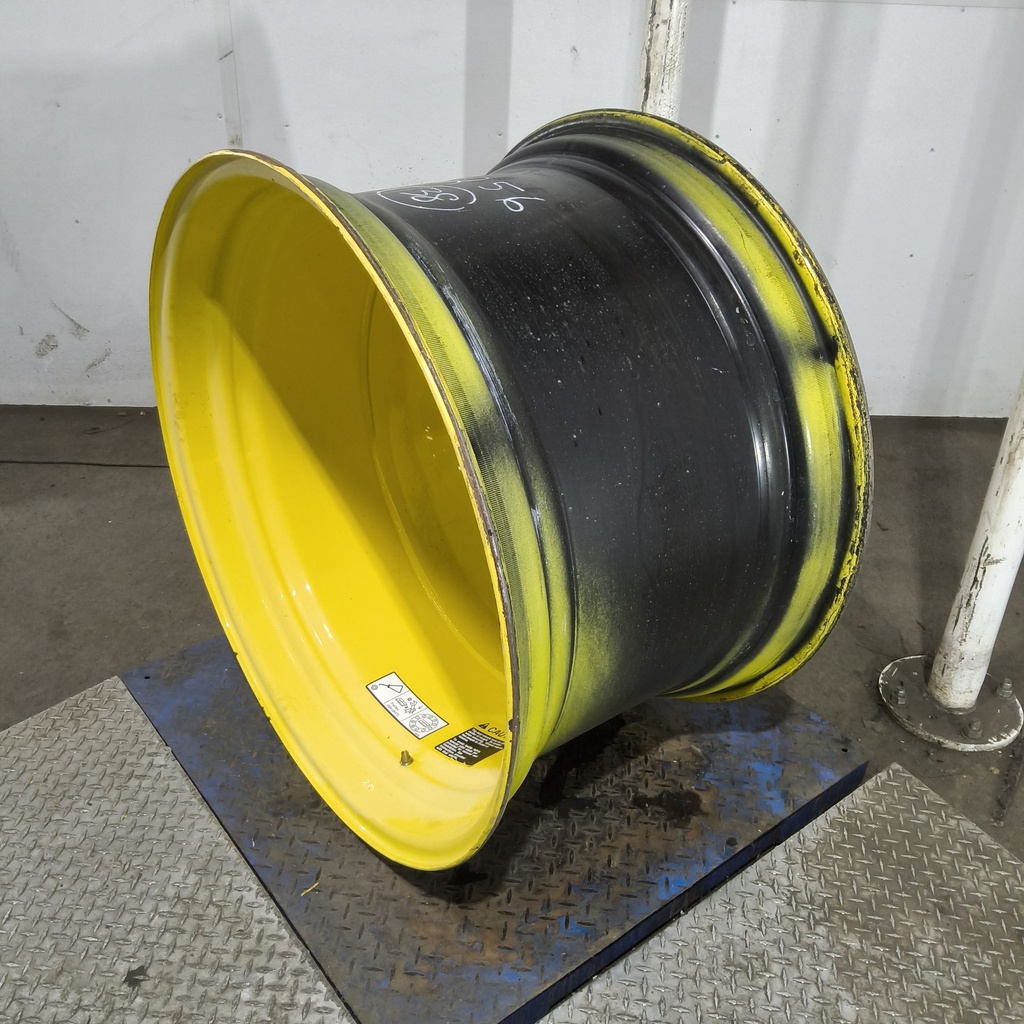 23"W x 38"D, John Deere Yellow 10-Hole Dolly Dual-Outside , -14.38" Offset