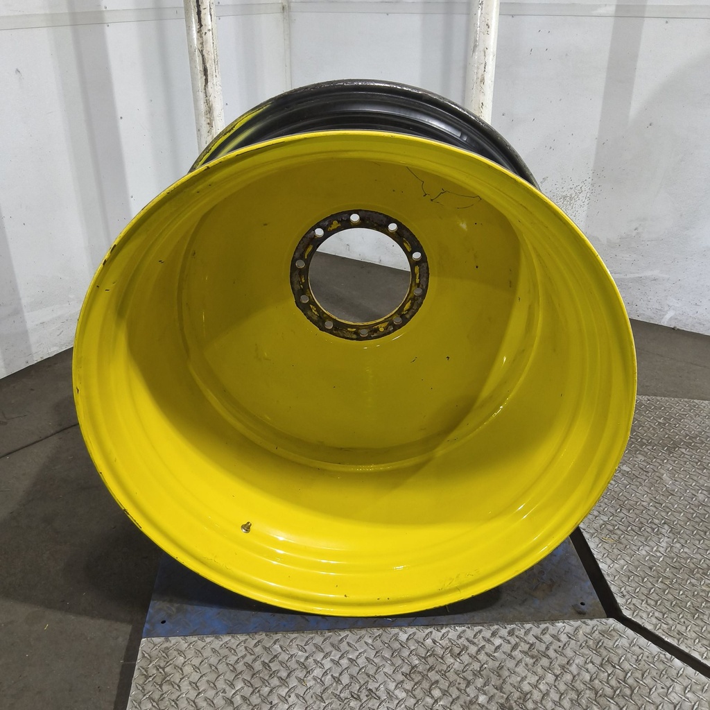 23"W x 38"D, John Deere Yellow 10-Hole Dolly Dual , -16.38" Offset