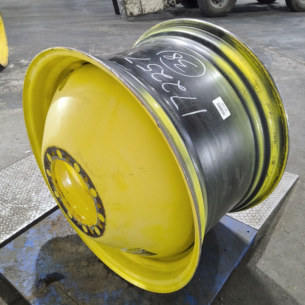 23"W x 38"D, John Deere Yellow 10-Hole Dolly Dual , -16.38" Offset