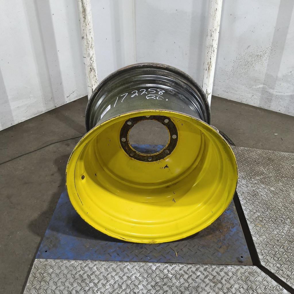 20"W x 26"D, John Deere Yellow 8-Hole Formed Plate , 4.58" Offset