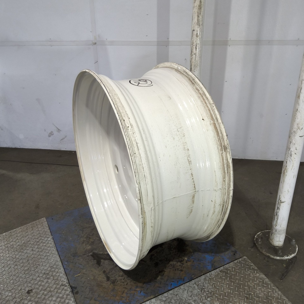 18"W x 42"D, Ford / New Holland White 10-Hole Formed Plate , 0.25" Offset