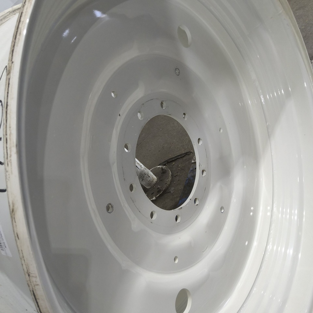 18"W x 42"D, Ford / New Holland White 10-Hole Formed Plate , 0.25" Offset