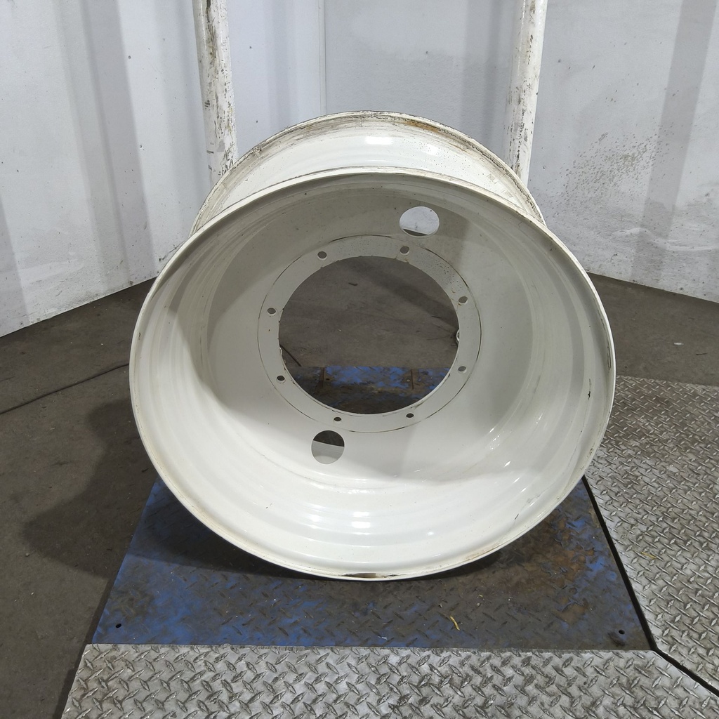 15"W x 30"D, Ford / New Holland White 8-Hole Formed Plate , 1" Offset