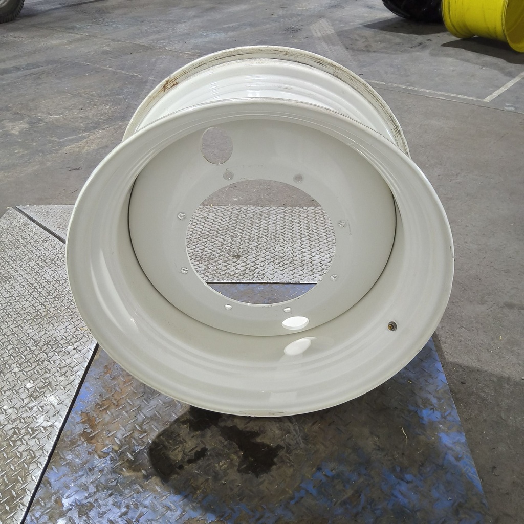 15"W x 30"D, Ford / New Holland White 8-Hole Formed Plate , 1" Offset