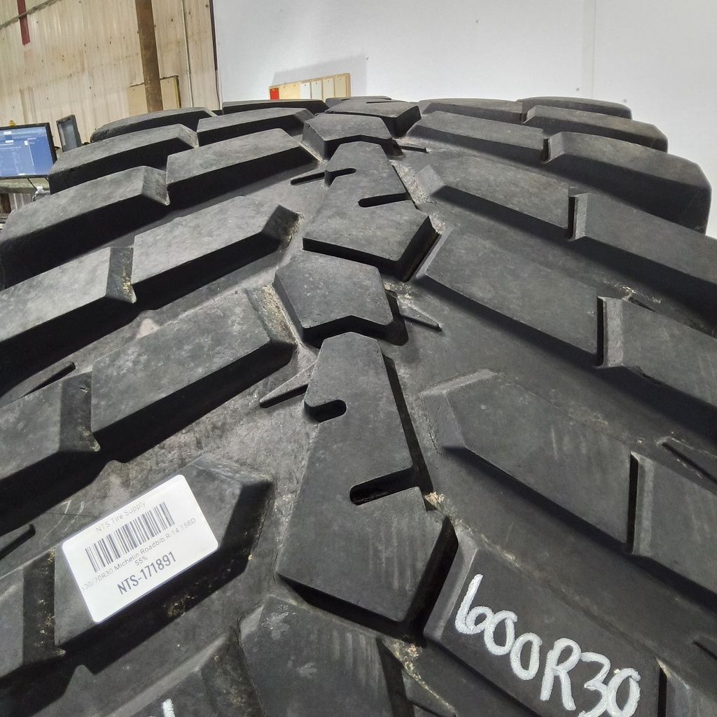 600/70R30 Michelin Roadbib R-14 158D 55%
