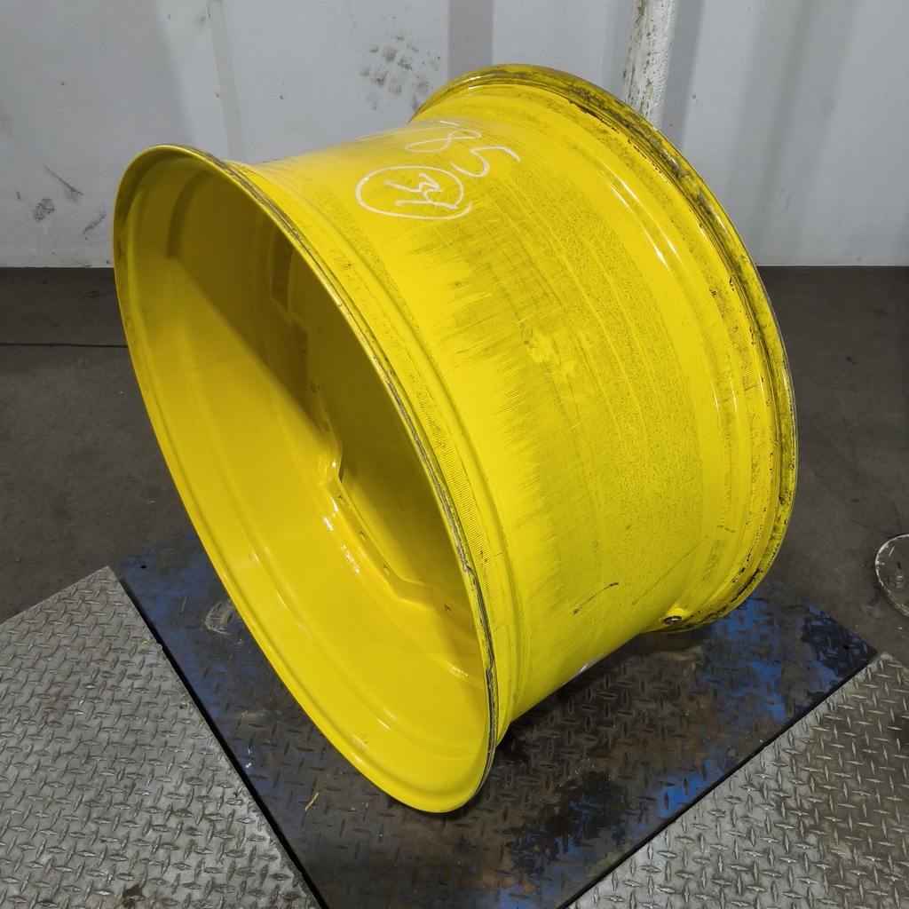 18"W x 34"D, John Deere Yellow 12-Hole Waffle Wheel (Groups of 3 bolts)