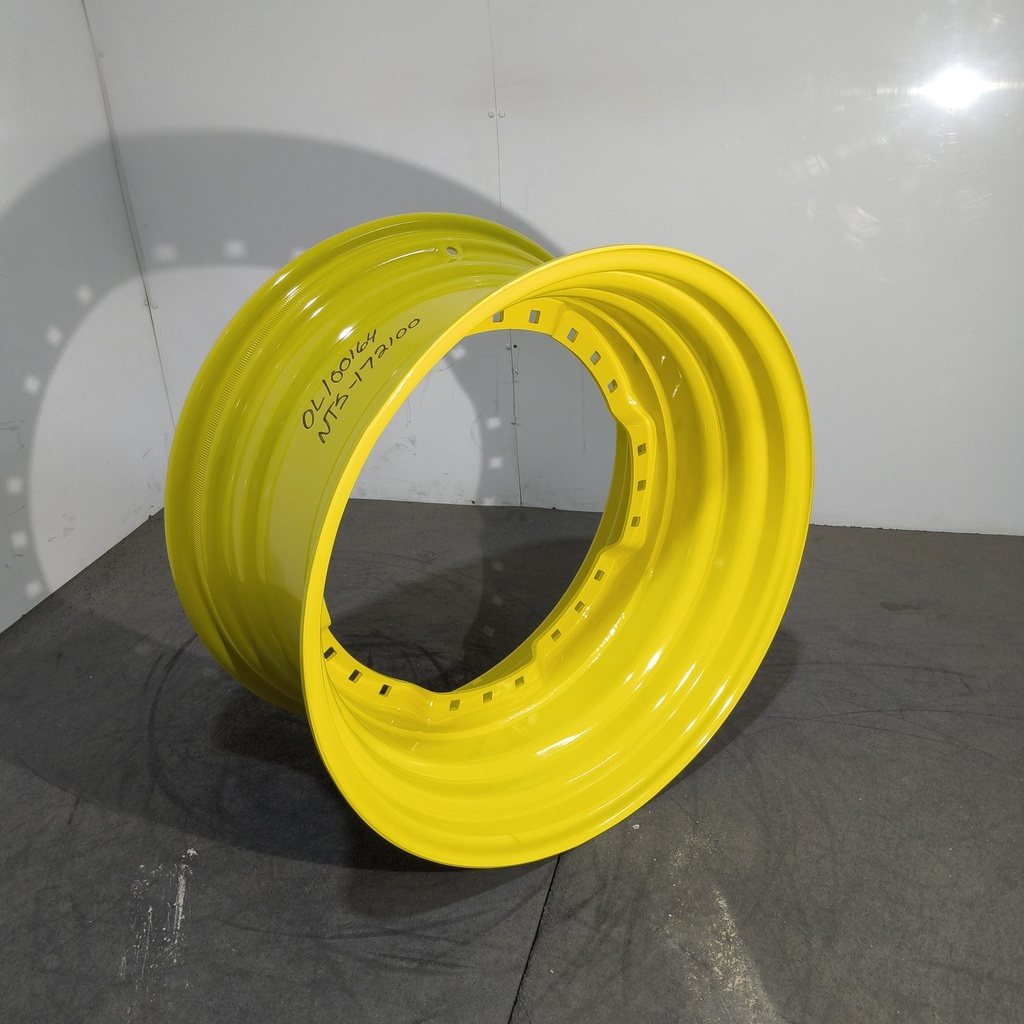 15"W x 30"D, John Deere Yellow 12-Hole Waffle Wheel (Groups of 3 bolts)