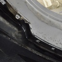 25"W x 30"D, Black 12-Hole Waffle Wheel (Groups of 3 bolts)