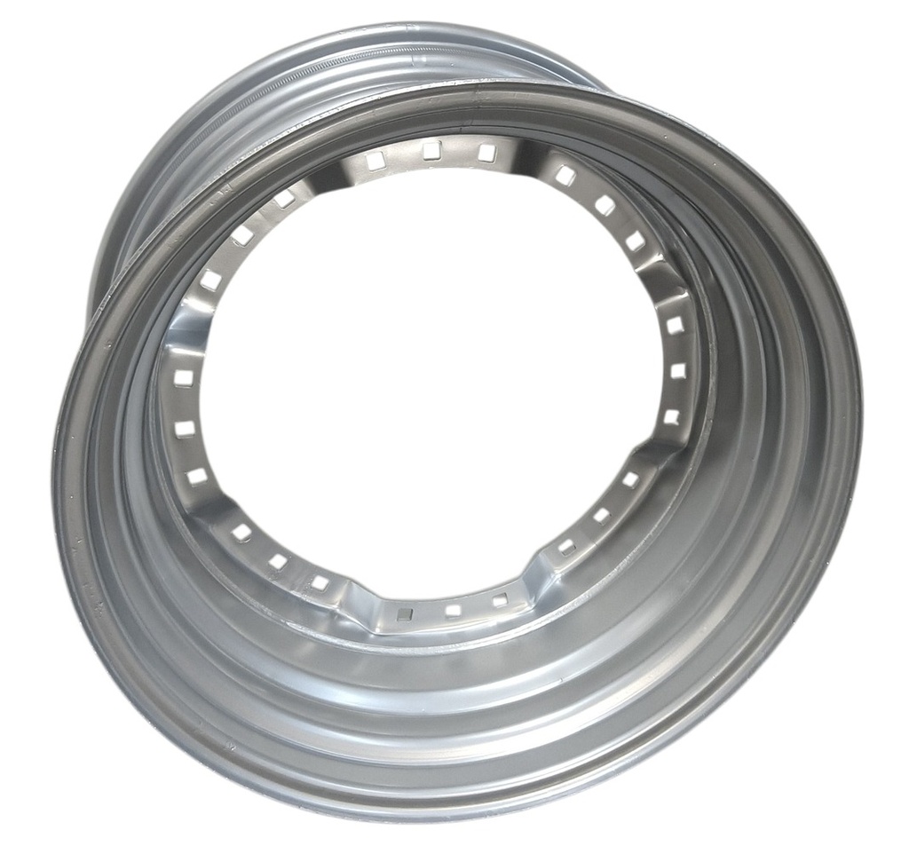 15"W x 30"D, Case IH Silver Mist 12-Hole Waffle Wheel (Groups of 3 bolts)