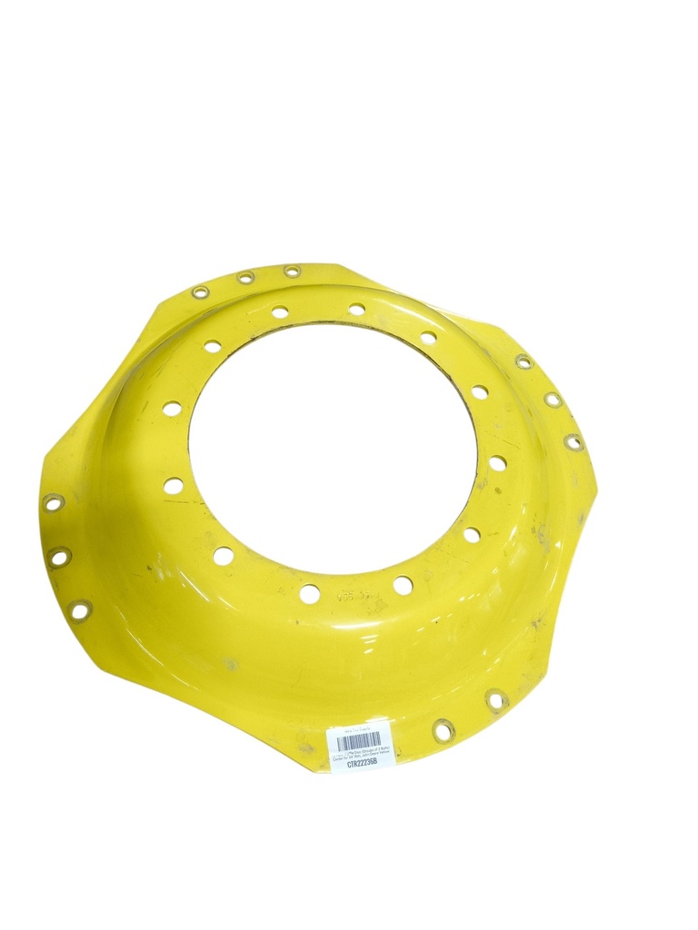 12-Hole Waffle Disc (Groups of 3 Bolts) Center for 34" Rim, John Deere Yellow