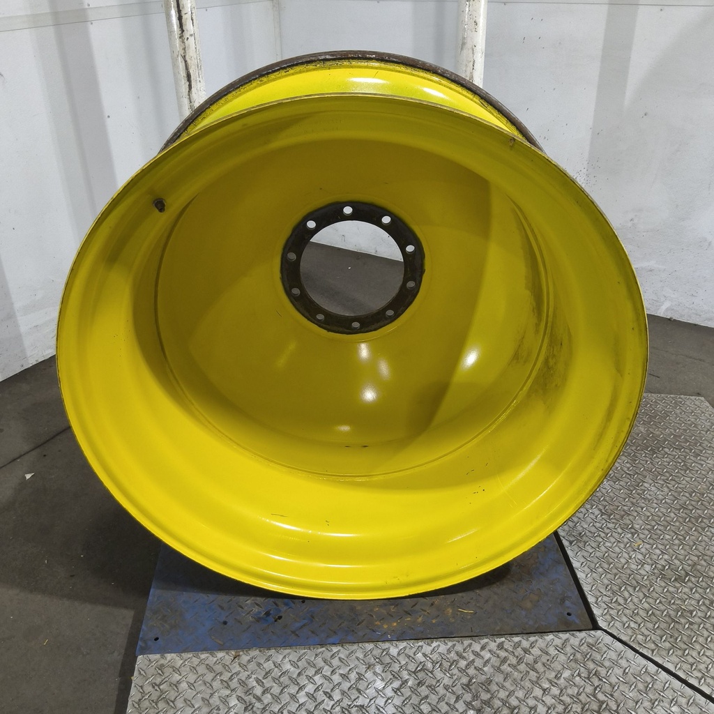 18"W x 42"D, John Deere Yellow 10-Hole Dolly Dual , -15.38" Offset