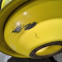 18"W x 42"D, John Deere Yellow 10-Hole Dolly Dual , -15.38" Offset