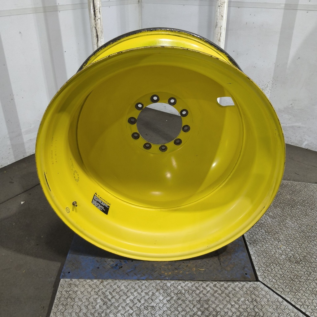 18"W x 42"D, John Deere Yellow 10-Hole Dolly Dual , -13.38" Offset