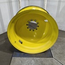 18"W x 42"D, John Deere Yellow 10-Hole Dolly Dual , -13.38" Offset