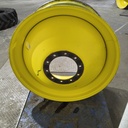 18"W x 42"D, John Deere Yellow 10-Hole Dolly Dual , -13.38" Offset