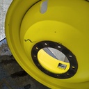 18"W x 42"D, John Deere Yellow 10-Hole Dolly Dual , -13.38" Offset