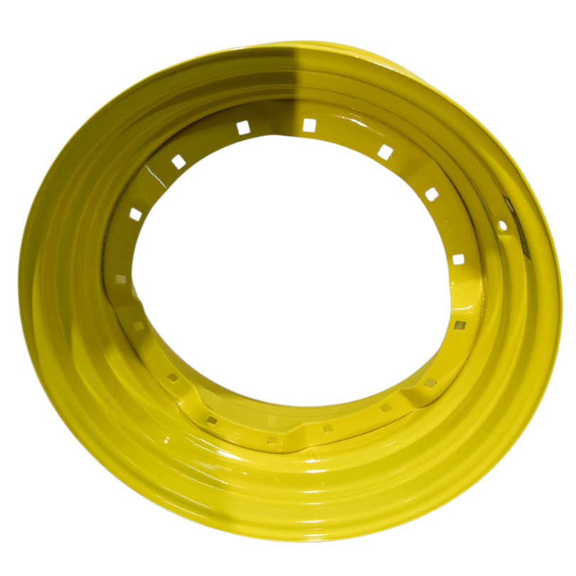 15"W x 30"D, John Deere Yellow 8-Hole Waffle Wheel (Groups of 2 Bolts)