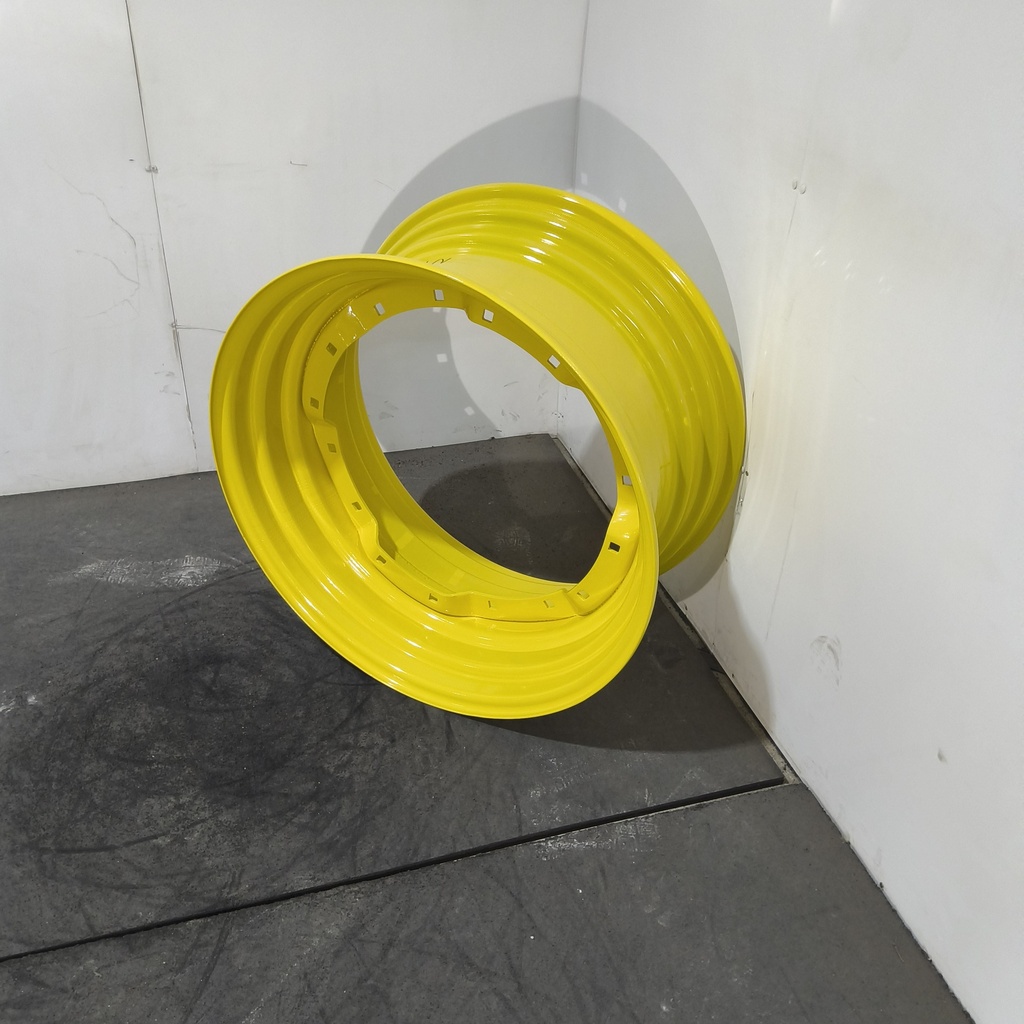 15"W x 30"D, John Deere Yellow 8-Hole Waffle Wheel (Groups of 2 Bolts)
