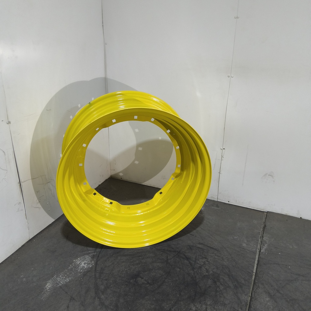 15"W x 30"D, John Deere Yellow 8-Hole Waffle Wheel (Groups of 2 Bolts)