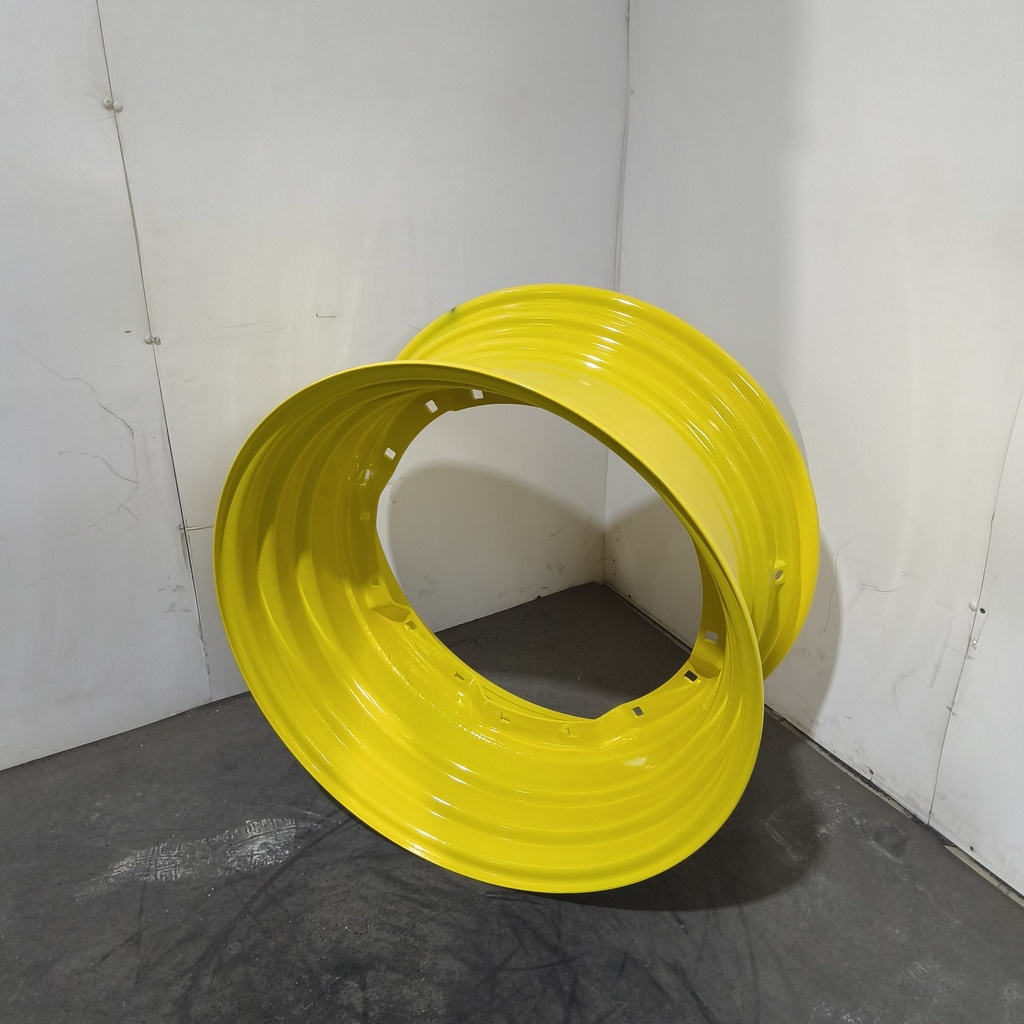 15"W x 30"D, John Deere Yellow 8-Hole Waffle Wheel (Groups of 2 Bolts)