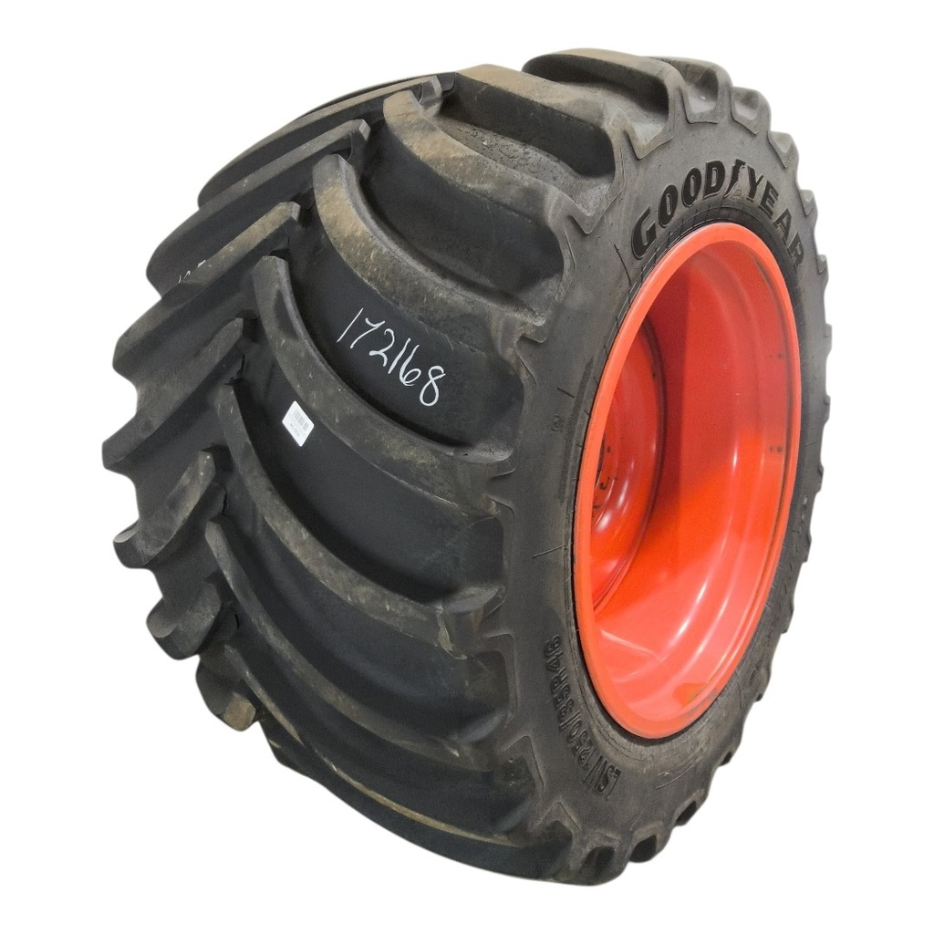 LSW1250/35R46 Goodyear Farm Optitrac R-1W 202D Fendt/Agco Red Bubble 12 hole 85%